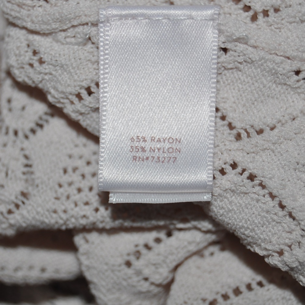 LC Lauren Conrad Pointelle Cold-Shoulder Sweater - Picture 7 of 8